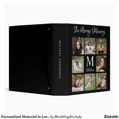 Personalized Memorial In Loving Memory Photo Album 3 Ring Binder Zazzle In 2022 Memories