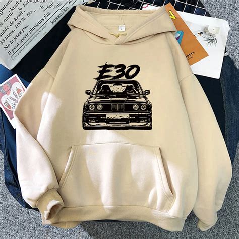 Autumn Winter E30 Car Hoodies Fleece Thick Warm Women Men Hip Hop