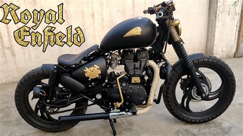 Royal Enfield Thunderbird 350 Modification Into Bobber Style Youtube