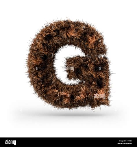 Uppercase Fluffy And Furry Font Made Of Fur Texture For Poster Printing