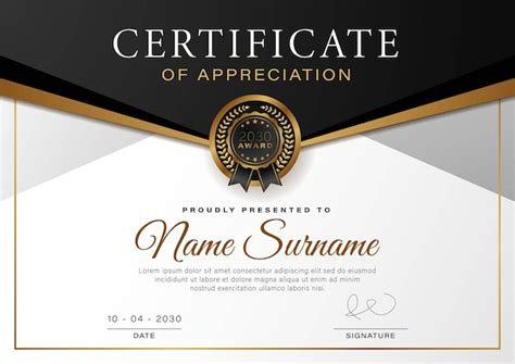 Premium Vector Elegant Professional Certificate With Beautiful Colors