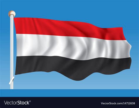 Flag Of Yemen Royalty Free Vector Image Vectorstock