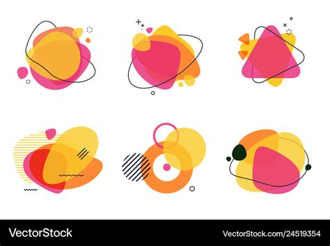 Set Of Abstract Graphic Design Elements Royalty Free Vector