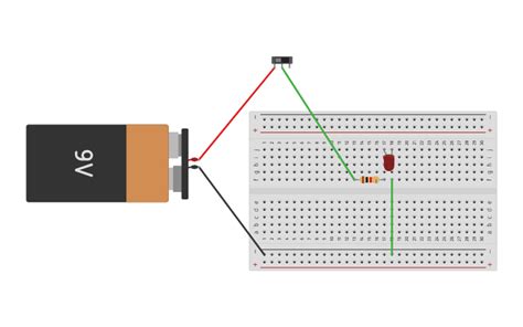 Circuit Design Interruptor Tinkercad