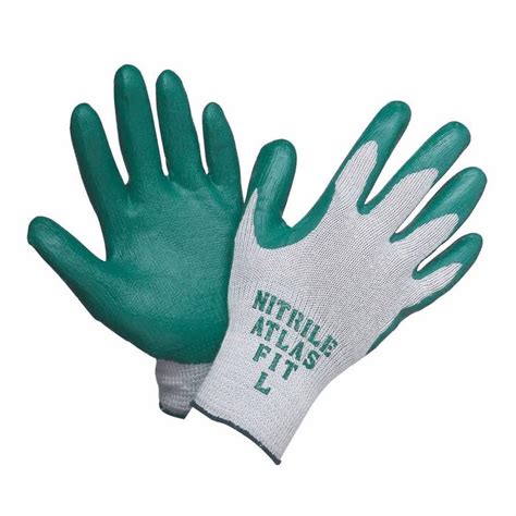 Sperian Atlas Fit Nitrile Coated Cotton Poly Glove Md From Cole Parmer