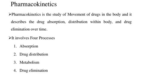 Introduction To Pharmacokinetics And Pharmacodynamics Principles