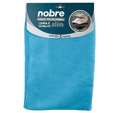 Pano Microfibra Slim 40x40cm C 2 Azul Slim Nobre Stars Produtos De