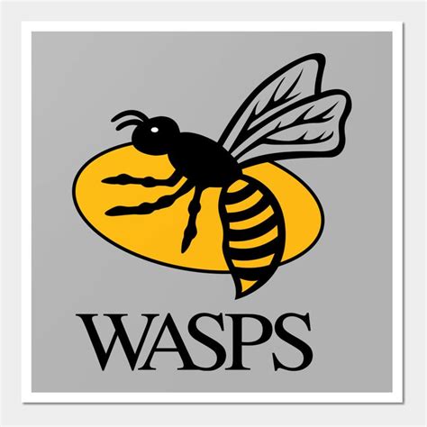 Wasps Wall And Art Print Wasps Team Wasps Rugby Rugby Logo Wasp