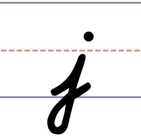 How To Write A Cursive Lowercase J