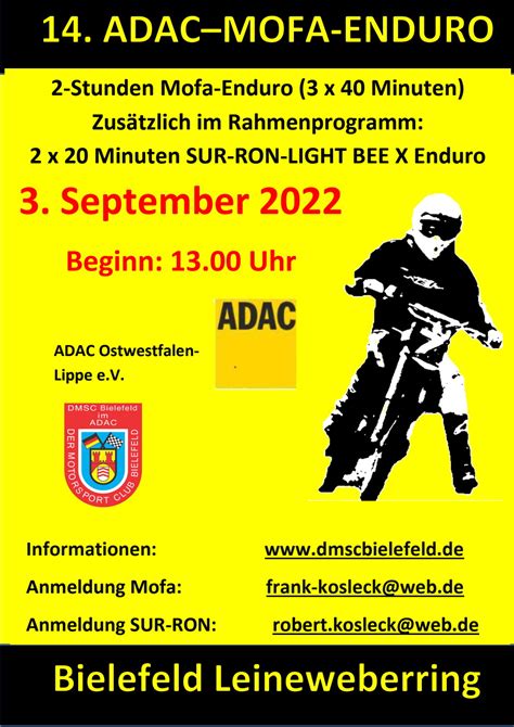 Dmsc Mofa Und E Bike Enduro Dmsc Bielefeld E V Im Adac