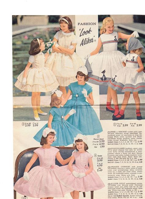 Aldens 50s Catalog Page Appeared Opposite The Other Look Alikes Page