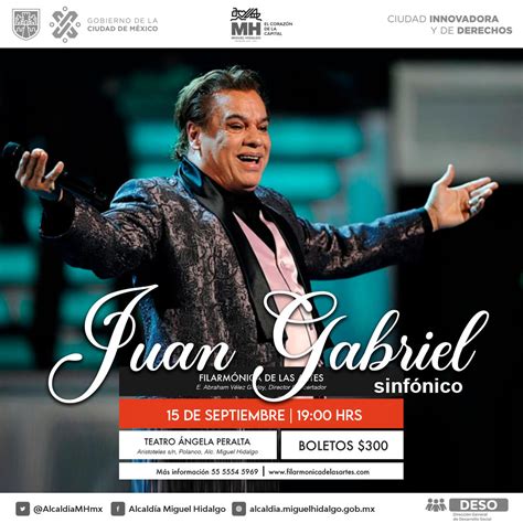 Juan Gabriel sinfónico Filarmónica de las Artes Cartelera Música