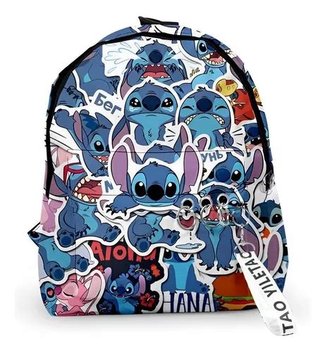 Mochila Lilo Stitch Con Llavero Mercadolibre