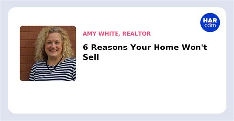 6 Reasons Your Home Wont Sell