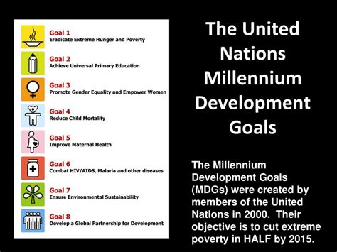 Ppt The United Nations Millennium Development Goals Powerpoint