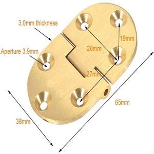 Brass Butler Tray Hinge Set Round 90 Degree 2 1 2 Inch X1 1 2 Inch