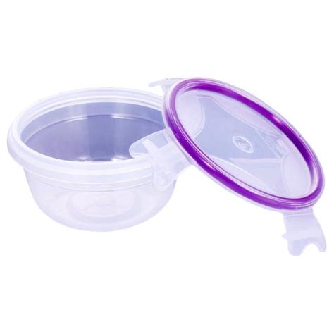 Princeware Click N Seal Airtight Transparent Round Plastic Container