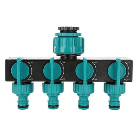 4 Way Hose Splitter Garden 4 Way Water Tap Converter Connector Splitter