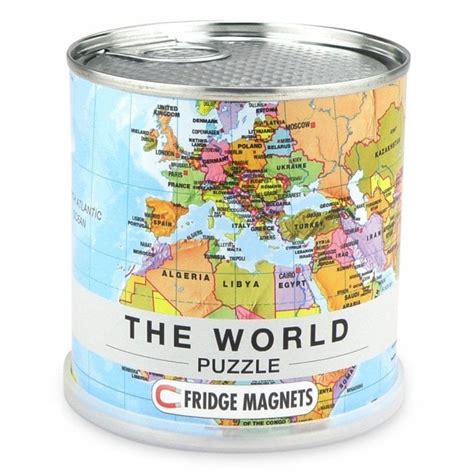 World Map Magnetic Jigsaw Puzzle