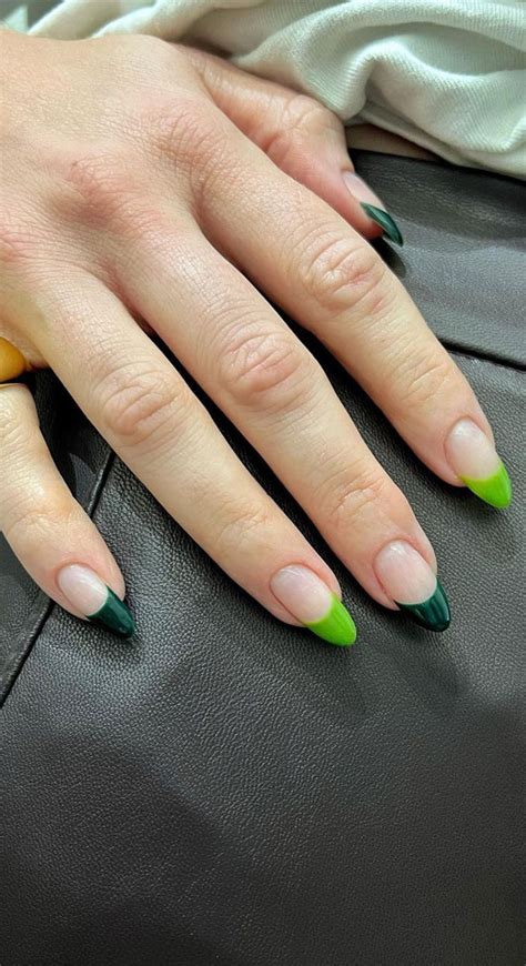 Neon Green French Tip Nails Informacionpublica Svet Gob Gt