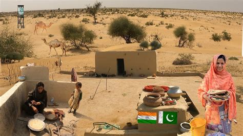 Morning Routine Of Desert Women Pakistan Deep Desert Village Life