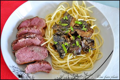 Magret De Canard Sauce Aux Champignons Supersec