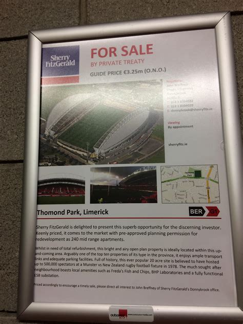 Thomond park is up for sale! : r/ireland