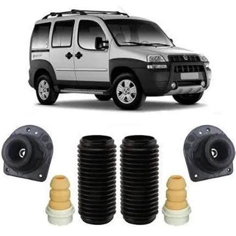 Kit Batente Coxim Dianteiro Fiat Doblo 2014 2015 2016 2017 Auto Flex