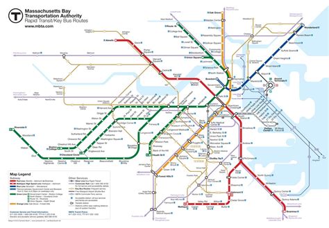 Project Boston Mbta Map Redesign Transit Map Map Subway Map