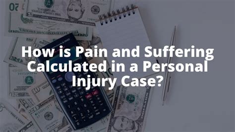 How Is Pain Suffering Calculated In A Wisconsin Personal Injury Case