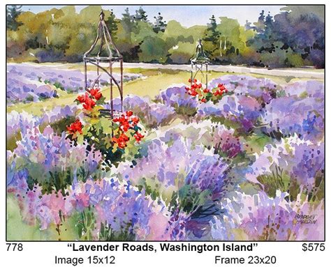 Bridget Austin Watercolor Art Landscape Floral Painting Watercolor