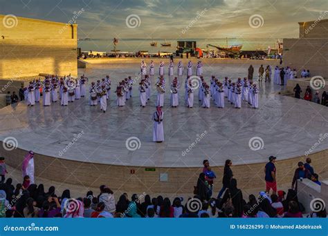 Qatar Military National Band Celebrating Qatar National Day In The