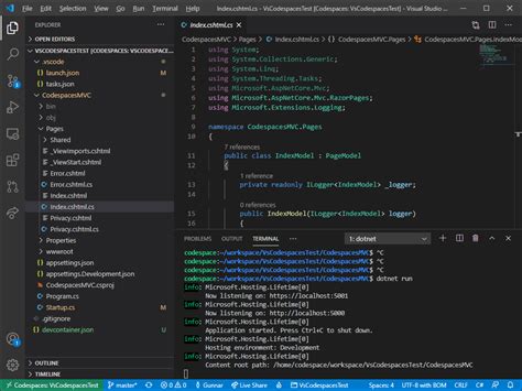 Building Asp Net Core Applications On Visual Studio Codespaces And