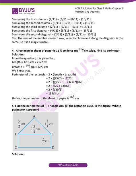 NCERT Solutions For Class 7 Maths Exercise 2 1 Chapter 2 Fractions And