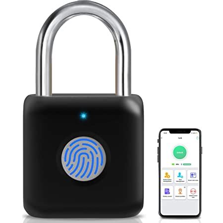 Pothunder Fingerprint Padlock Smart Padlock Locker Lock Biometric