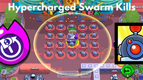 Hypercharged Swarm Kills Brawl Stars Youtube