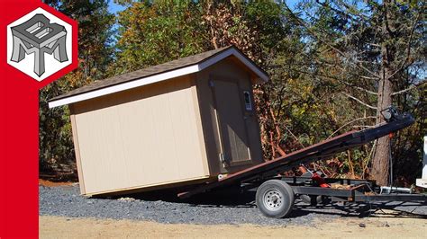 Diy Shed Moving Trailer Build Dump Trailer Hack Youtube