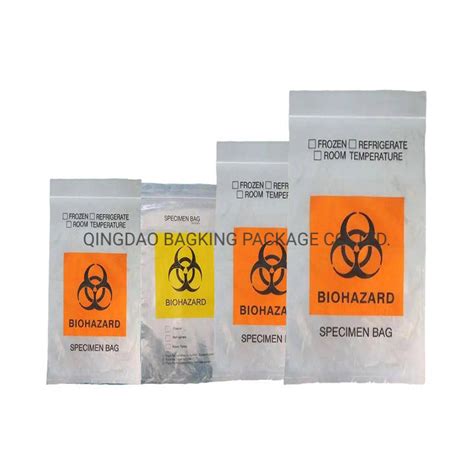 Custom Printed Lab Transport Specimen Bag China Specimen Bag With