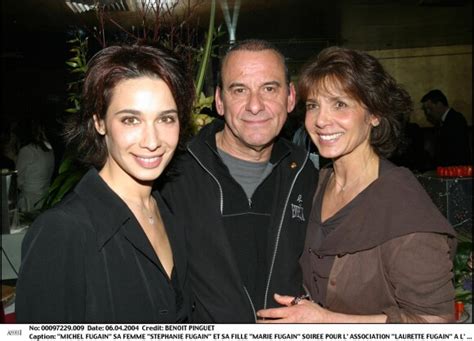 Photo Michel et Stéphanie Fugain avec leur fille Marie réunis pour l