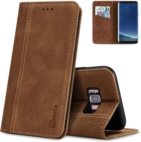 Akabeila Hülle Handyhülle Samsung Galaxy S8 Plus Hülle Case Pu Leder Kompatibel Für Samsung