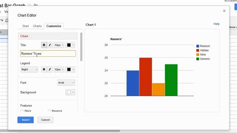 How To Create A Bar Graph In Google Docs Youtube