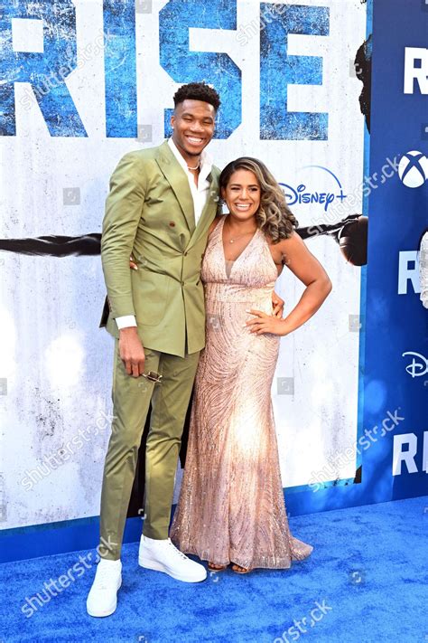 Giannis Antetokounmpo Mariah Riddlesprigger Editorial Stock Photo