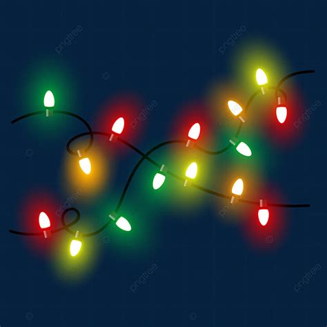 Red Christmas Lights Clipart PNG Images Red Green Yellow Orange Light