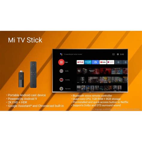 Xiaomi Tv Stick Global Version Mi Stick With Google Assistant