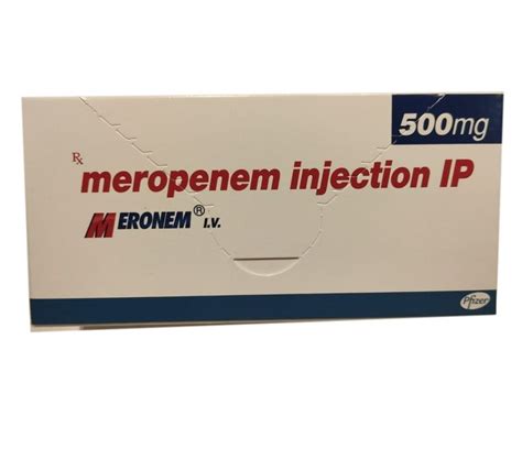 500mg Meronem Meropenem Injection IP At Rs 1500 Box Meropenem