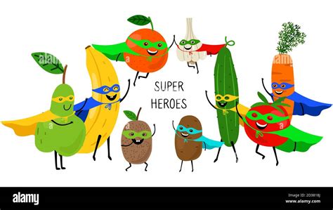 Superhero Fruits Cut Out Stock Images And Pictures Alamy