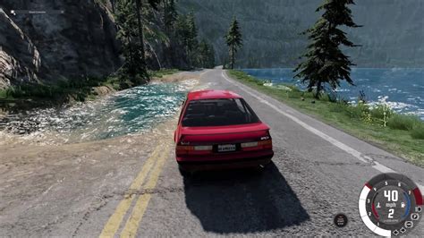 Beamng Drive Noob Tries The Flood Escape In A Fox Body Mustang Soliad