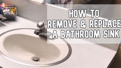 How To Remove And Replace A Bathroom Sink Diy Video Diy Sink Youtube