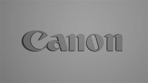 Canon Logo By Tubi Download Free Stl Model