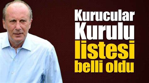 Muharrem İnce nin Kurucular Kurulu listesi belli oldu En Kocaeli